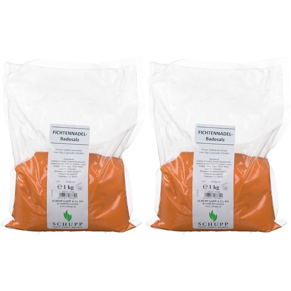 Fichtennadel Badesalz 2x 2x1 kg