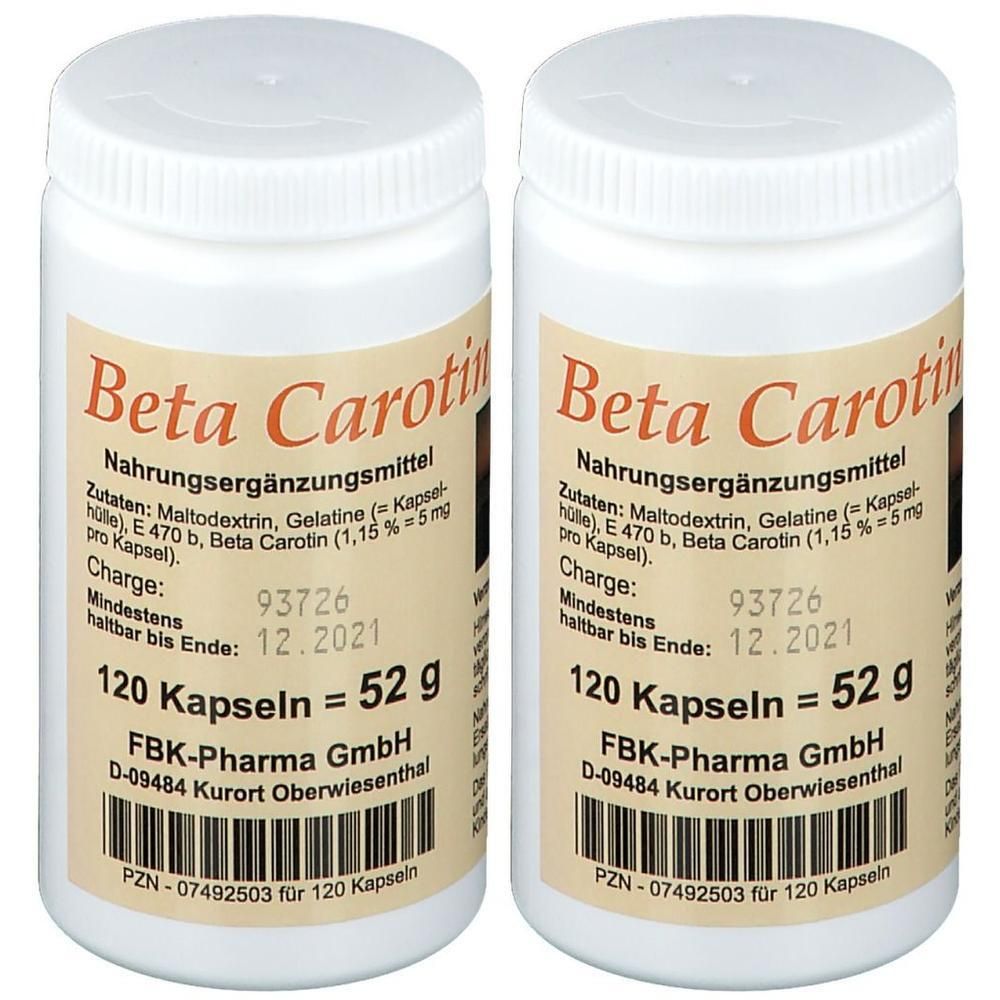 Beta Carotin Kapseln 2x 2x120 St