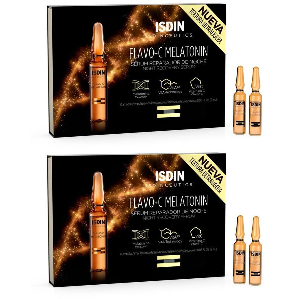 Isdin Isdinceutics Flavo-C Melatonin Serum Amp. 2x 2x10x2 ml Ampullen