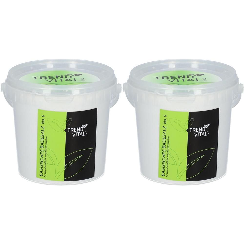 Trendvital med basisches Badesalz Nr.6 2x 2x600 g Bad