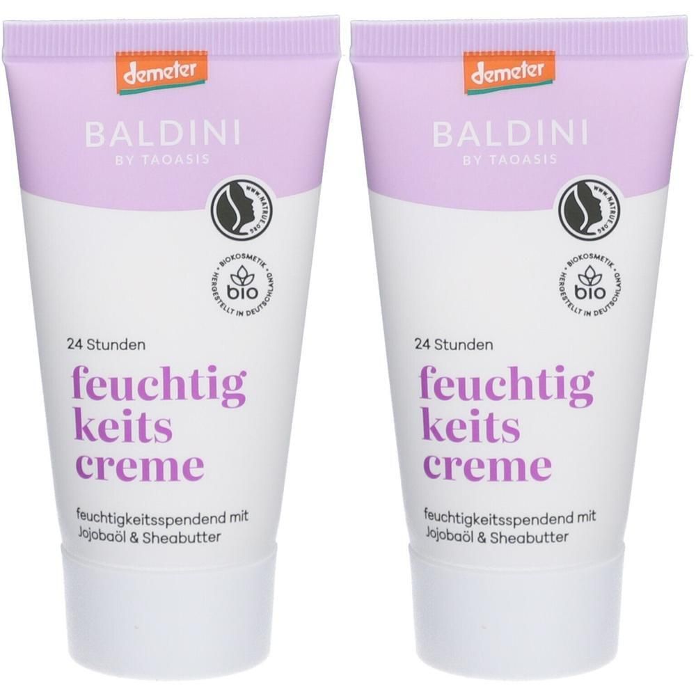 Baldini 24 h-Feuchtigkeitscreme demeter 2x 2x50 ml Creme