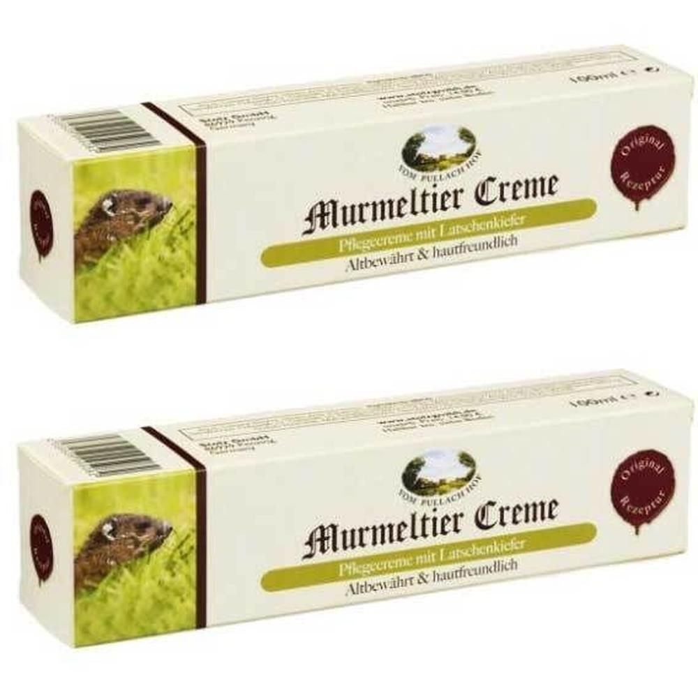 Murmeltier Creme mit Latschenkiefer 2x 2x100 ml