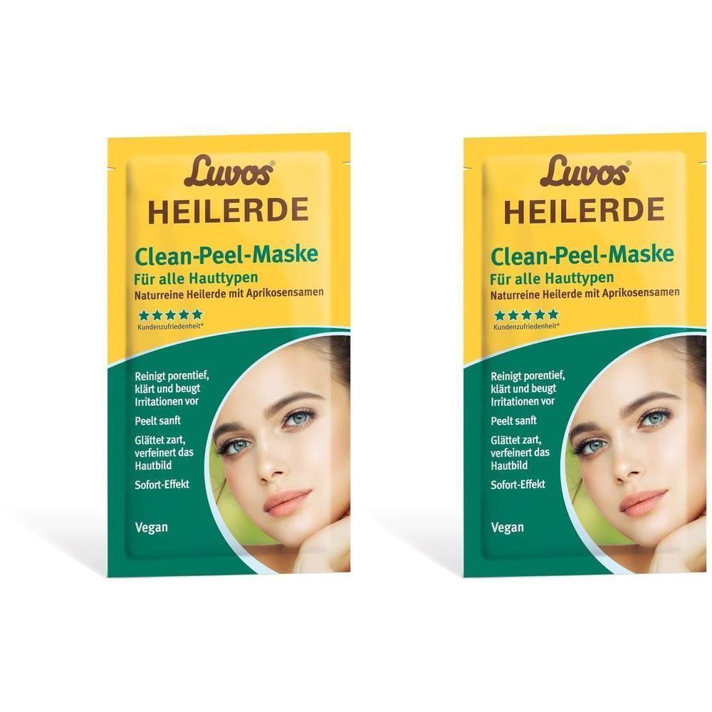 Luvos Heilerde Clean-Peel-Maske 2x 2x2x7,5 ml Gesichtsmaske