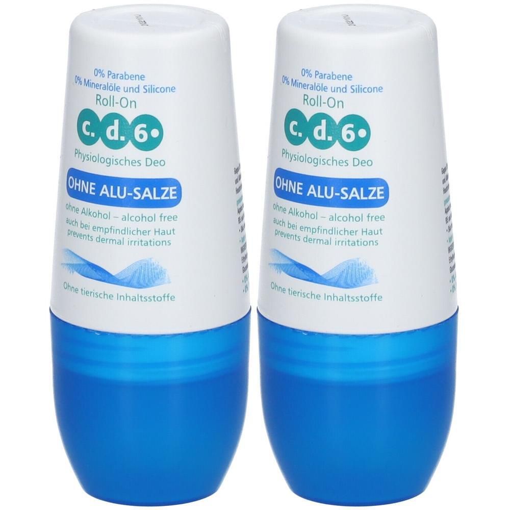 CD6 physiolog.Pflege Deo ohne Aluminiumsalze 2x 2x60 ml Emulsion