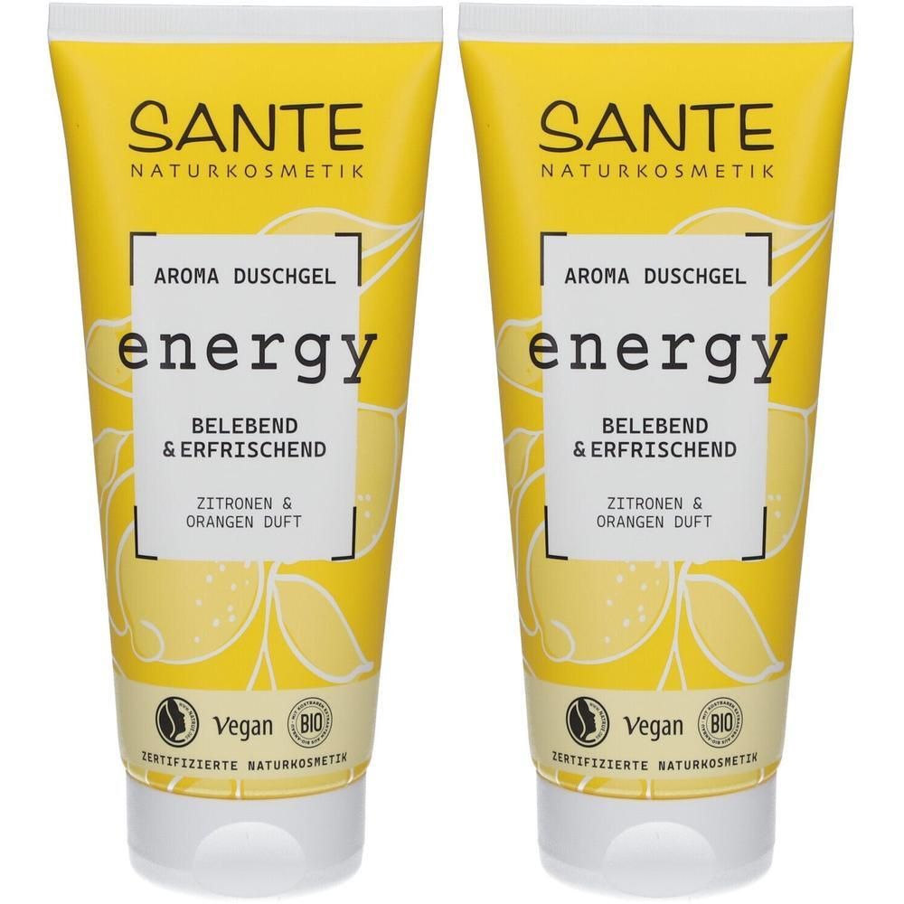 Energy Aroma Duschgel Bio-Zitrone & Quitte 2x 2x200 ml