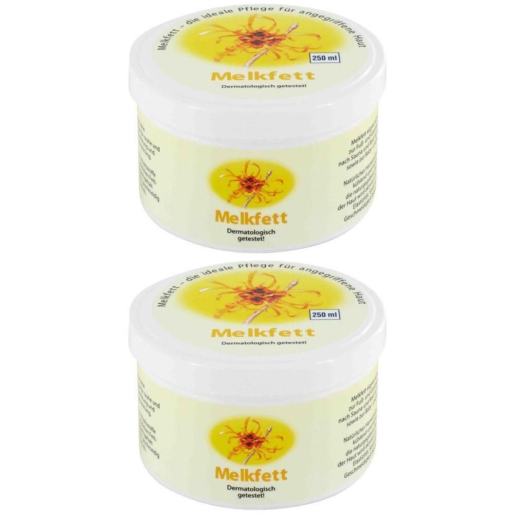 Melkfett MIT Hamamelis und Zink Salbe 2x 2x250 ml