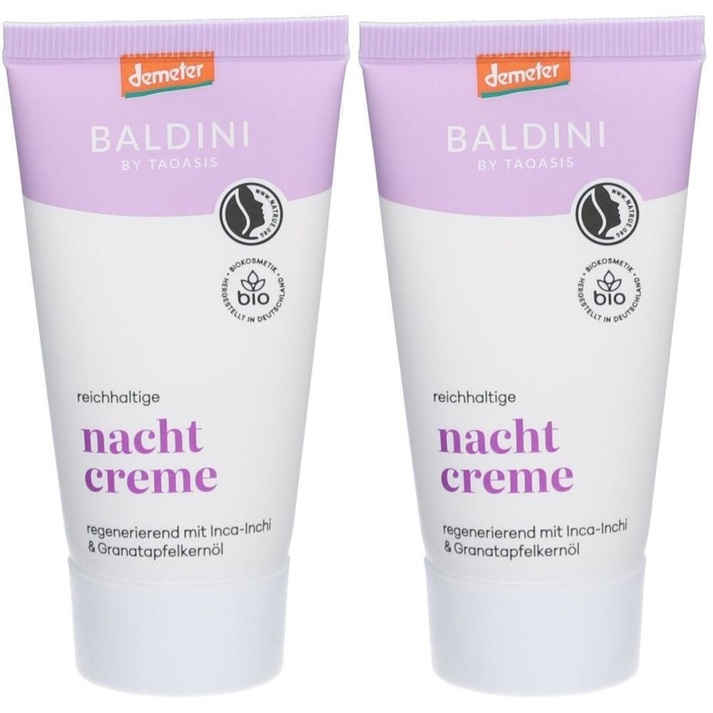Baldini reichhaltige Nachtcreme demeter 2x 2x50 ml Creme