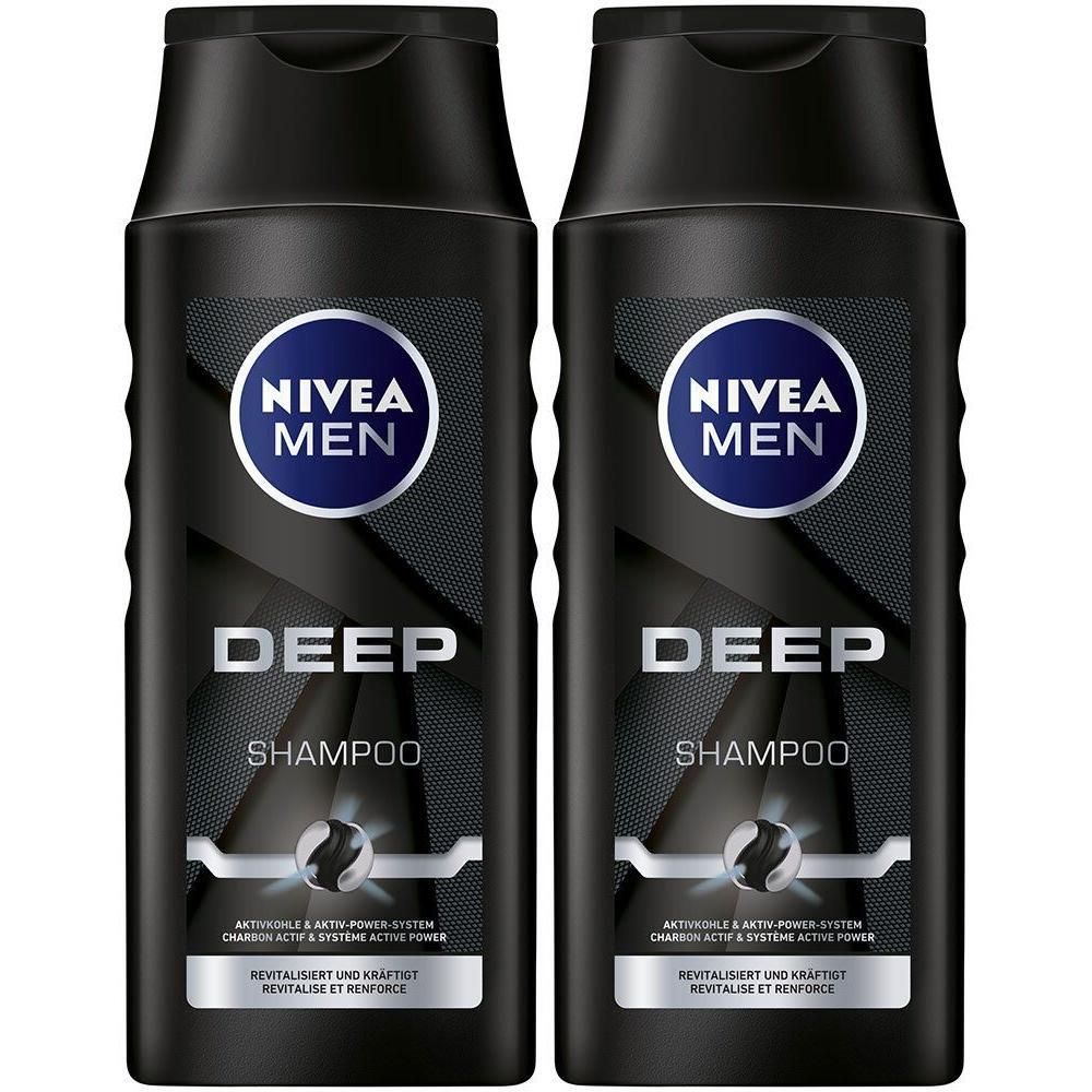 Nivea MEN Deep revitalisierendes Pflegeshampoo 2x 2x250 ml Shampoo