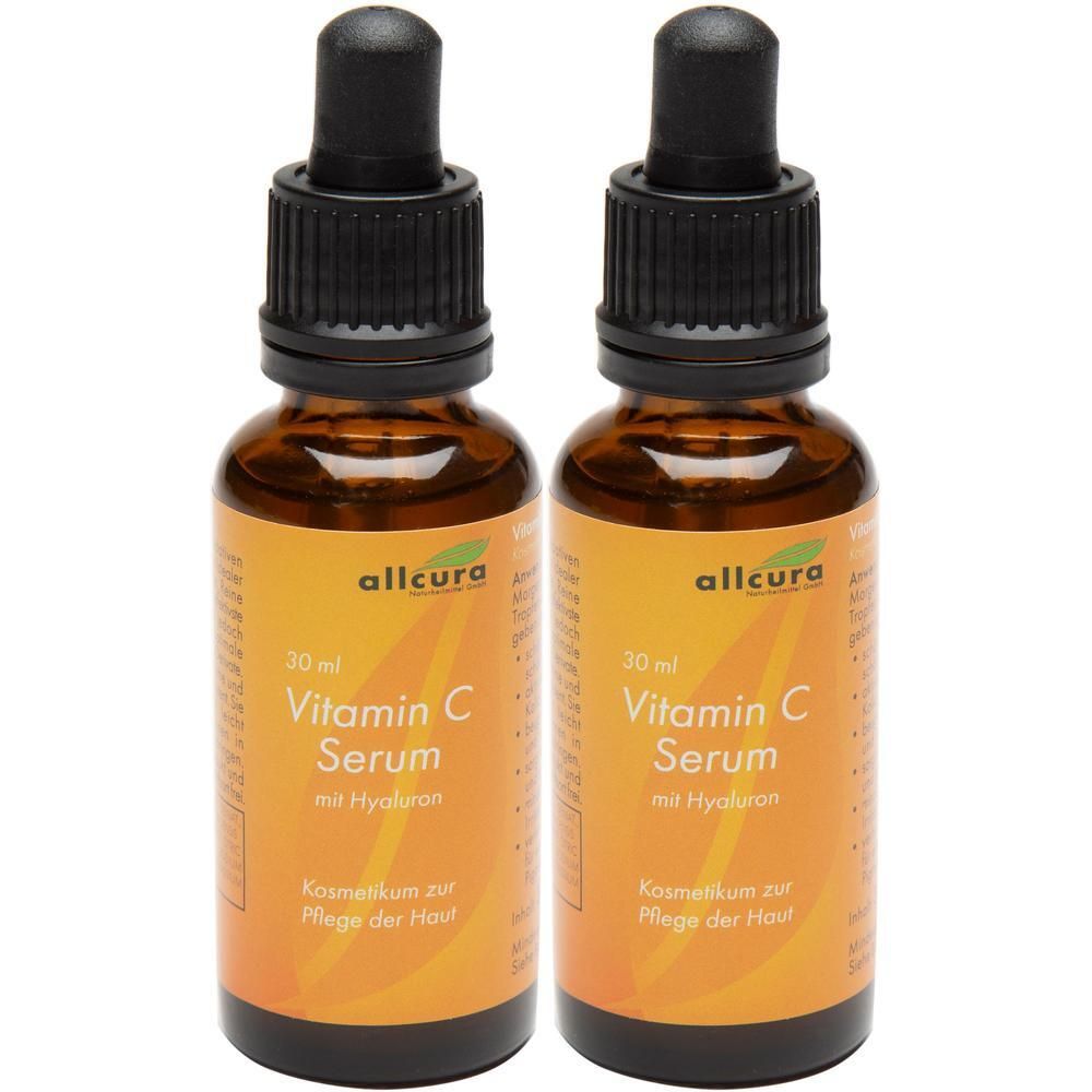 Vitamin C Serum mit Hyaluron 2x 2x30 ml Konzentrat