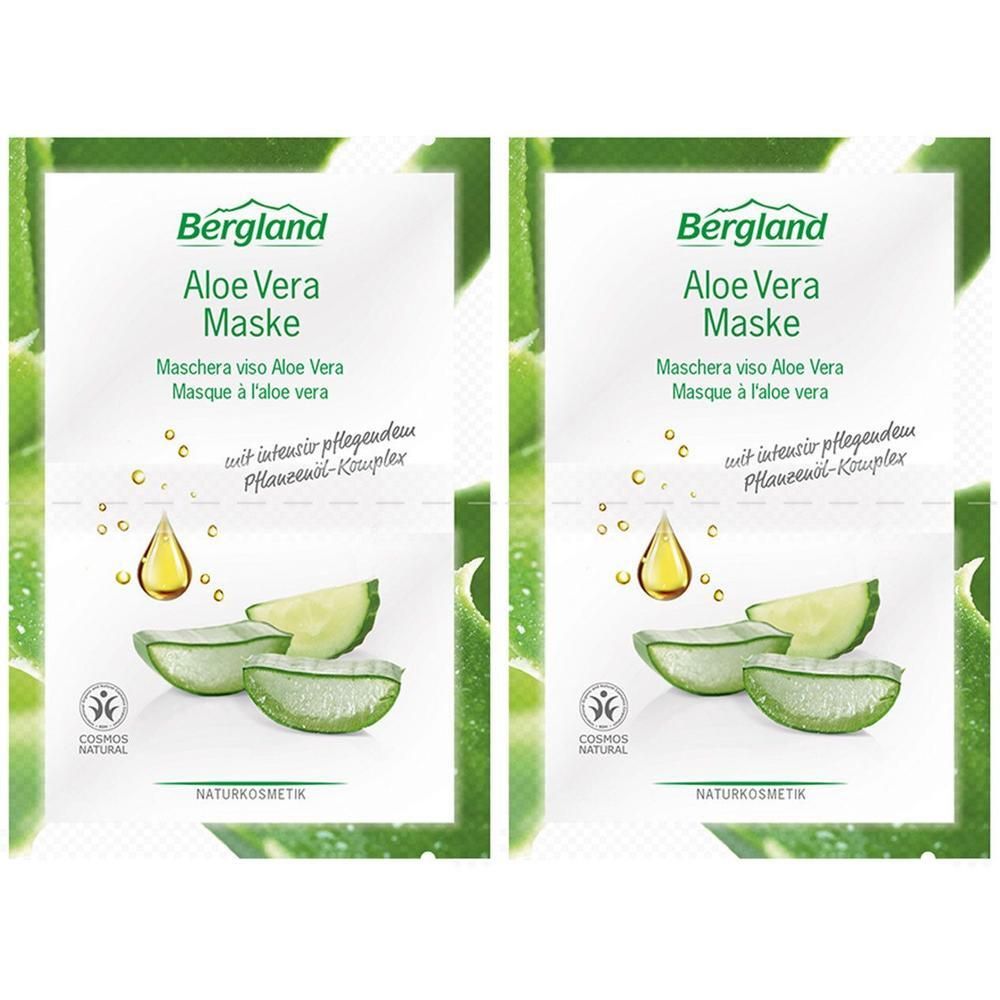 Aloe Vera Maske 2x 2x2x4 ml Gesichtsmaske