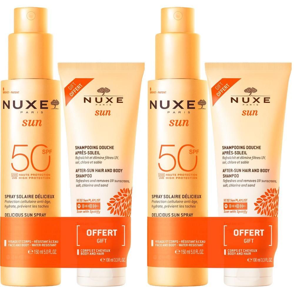Nuxe Sun Set Sonnenspray LSF 50 gratis Duschshamp. 2x 2x1 St Kombipackung