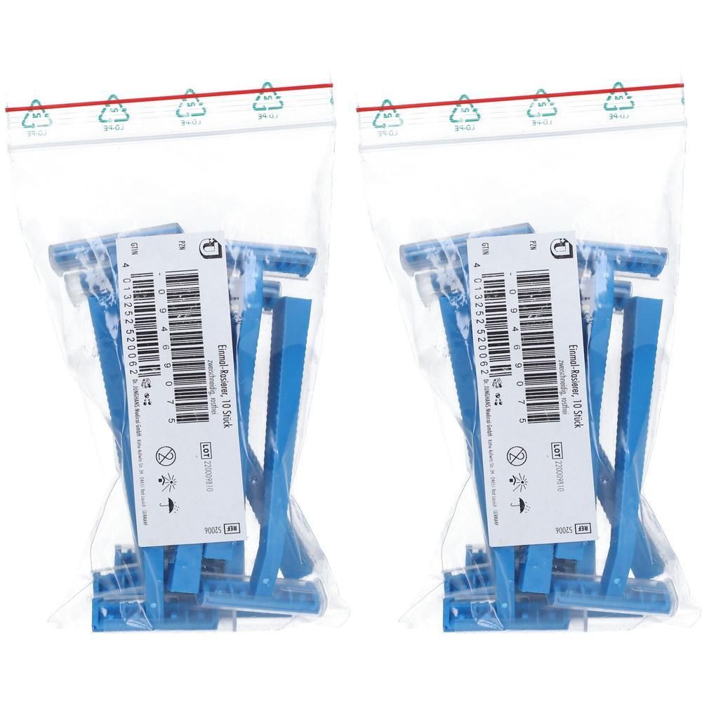 Einmal Rasierer zweischneidig 2x 2x10 St
