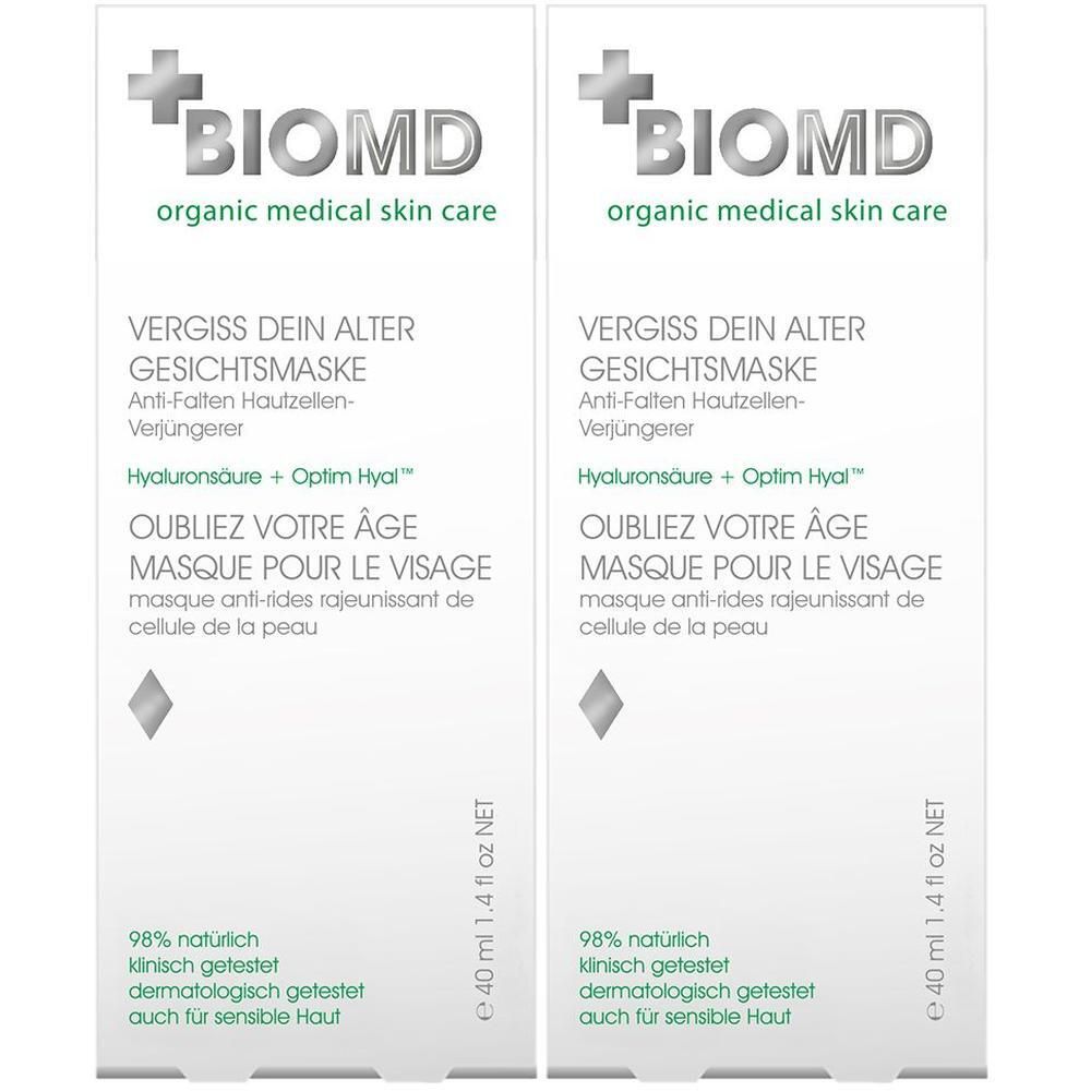 BioMD Vergiss dein Alter Anti-Aging Gesichtsmaske 2x 2x40 ml