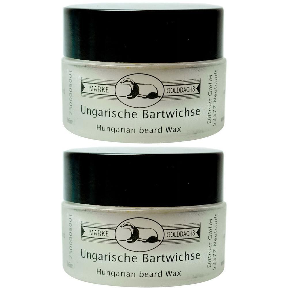 Bartwichse ung.in der Glasdose Golddachs 2x 2x16 ml Creme