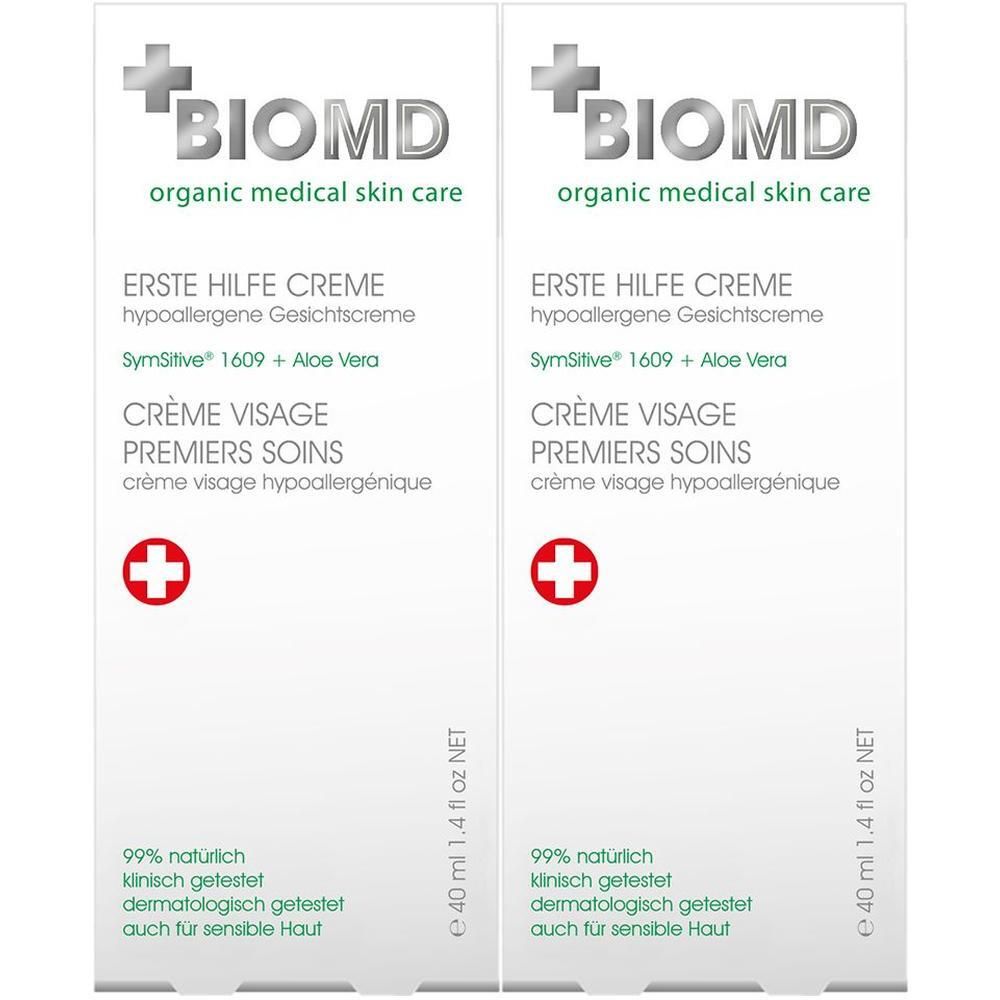 BioMD Erste Hilfe hypoallergene Creme 2x 2x40 ml
