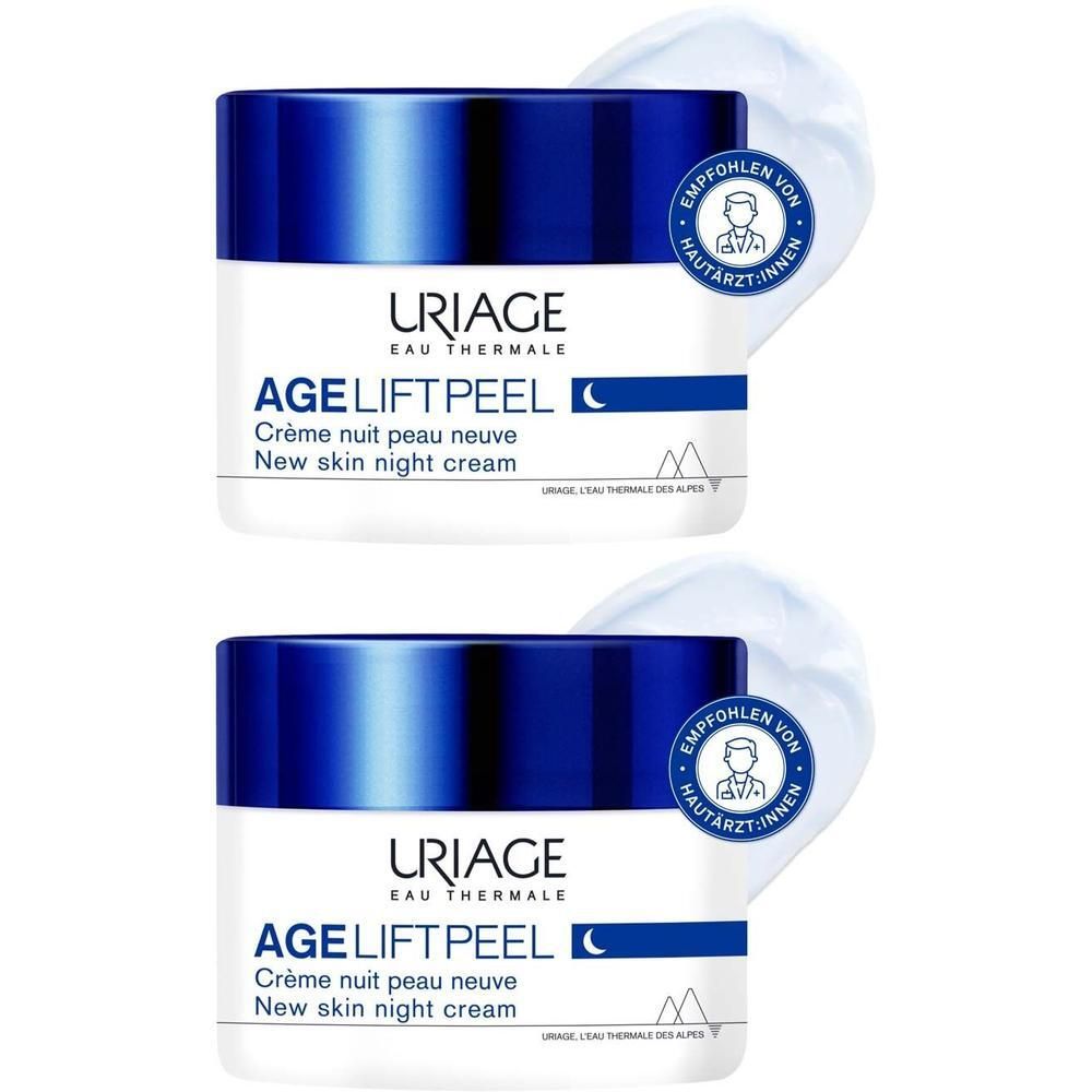 Uriage Age Lift Peel hauterneuernde Nachtcreme 2x 2x50 ml