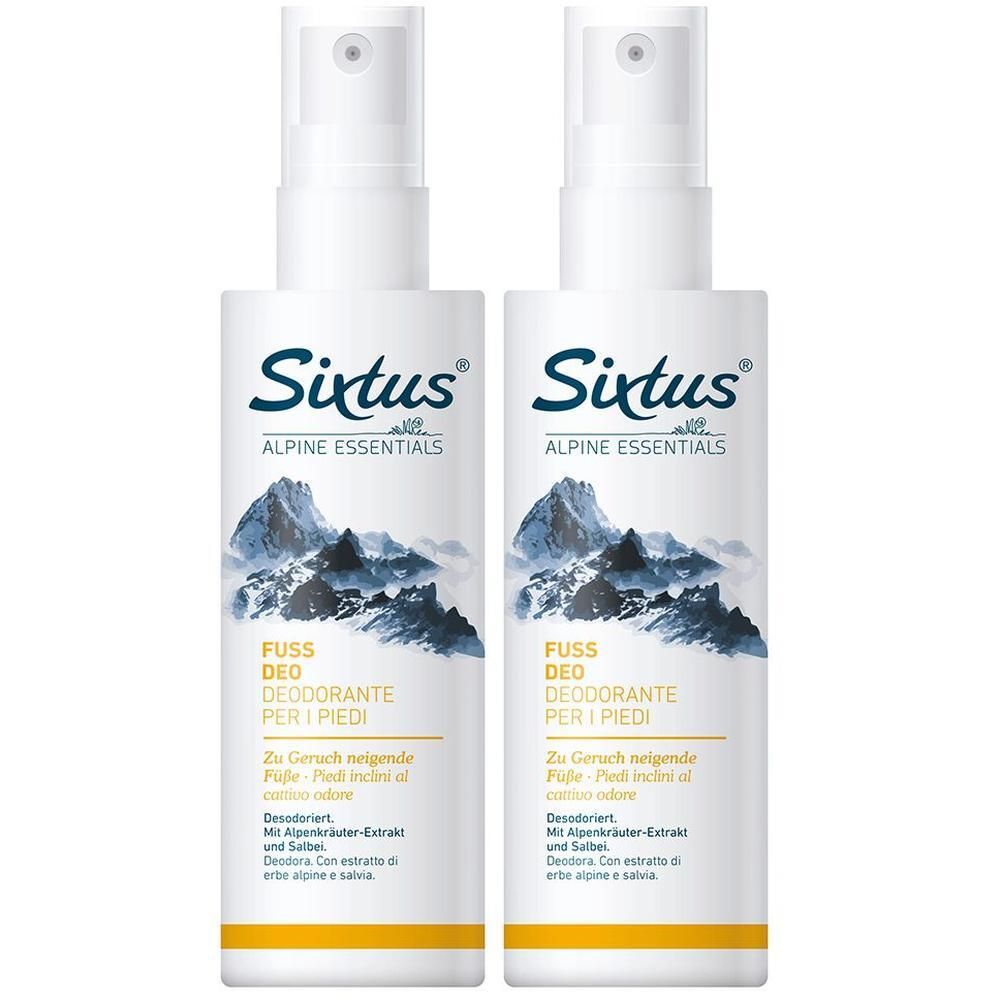 Sixtus Fuß Deo 2x 2x100 ml Deospray