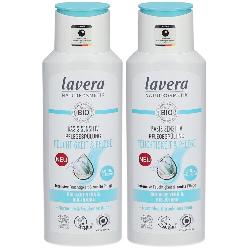Lavera basis sensitiv Pflegespülung Feucht. 2x 2x200 ml Haarspülung