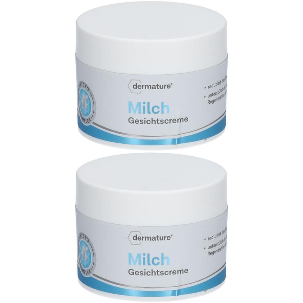 Dermature Milch Gesichtscreme 2x 2x50 ml Creme