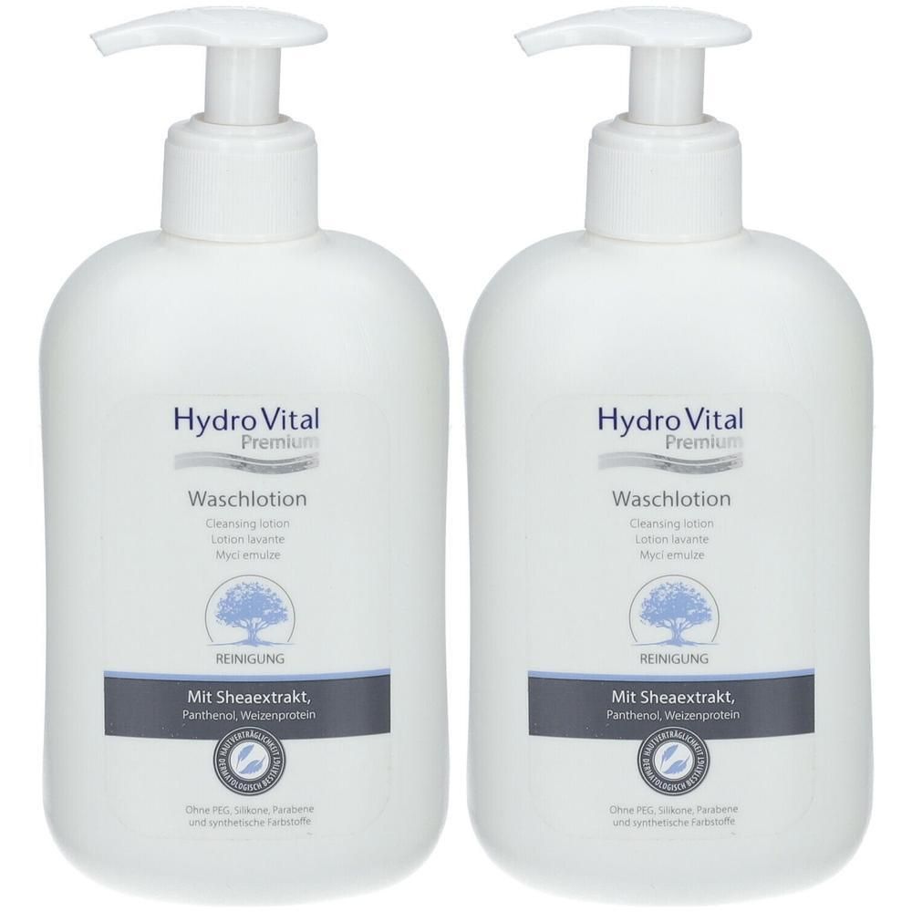 Hydrovital Premium Waschlotion mit Shea 2x 2x500 ml Flüssigseife
