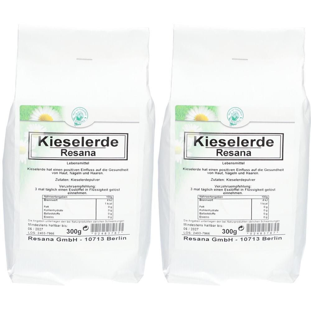 Kieselerde 2x 2x300 g Pulver