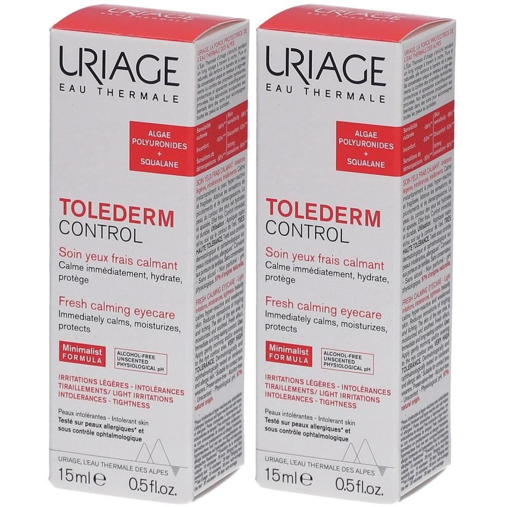 Uriage Tolederm Control Augenpflege 2x 2x15 ml Creme