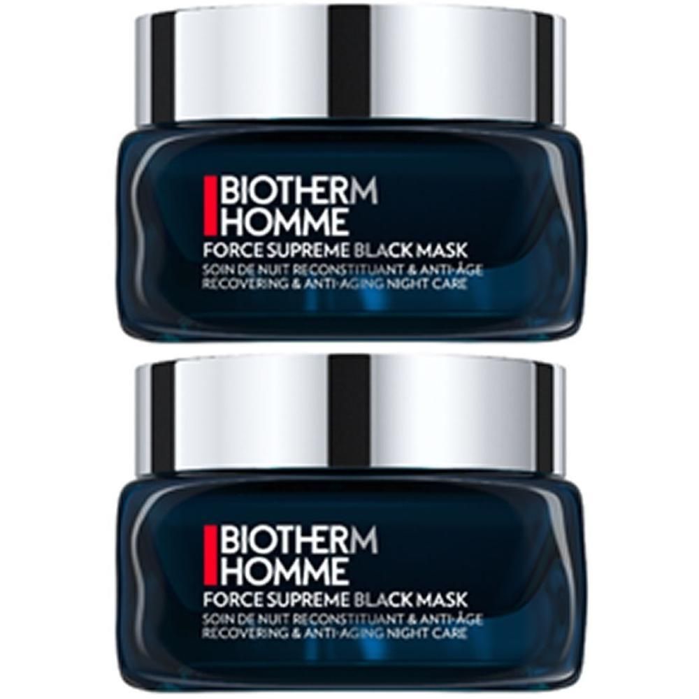 Biotherm Force Supreme Black Mask Nachtcreme 2x 2x50 ml