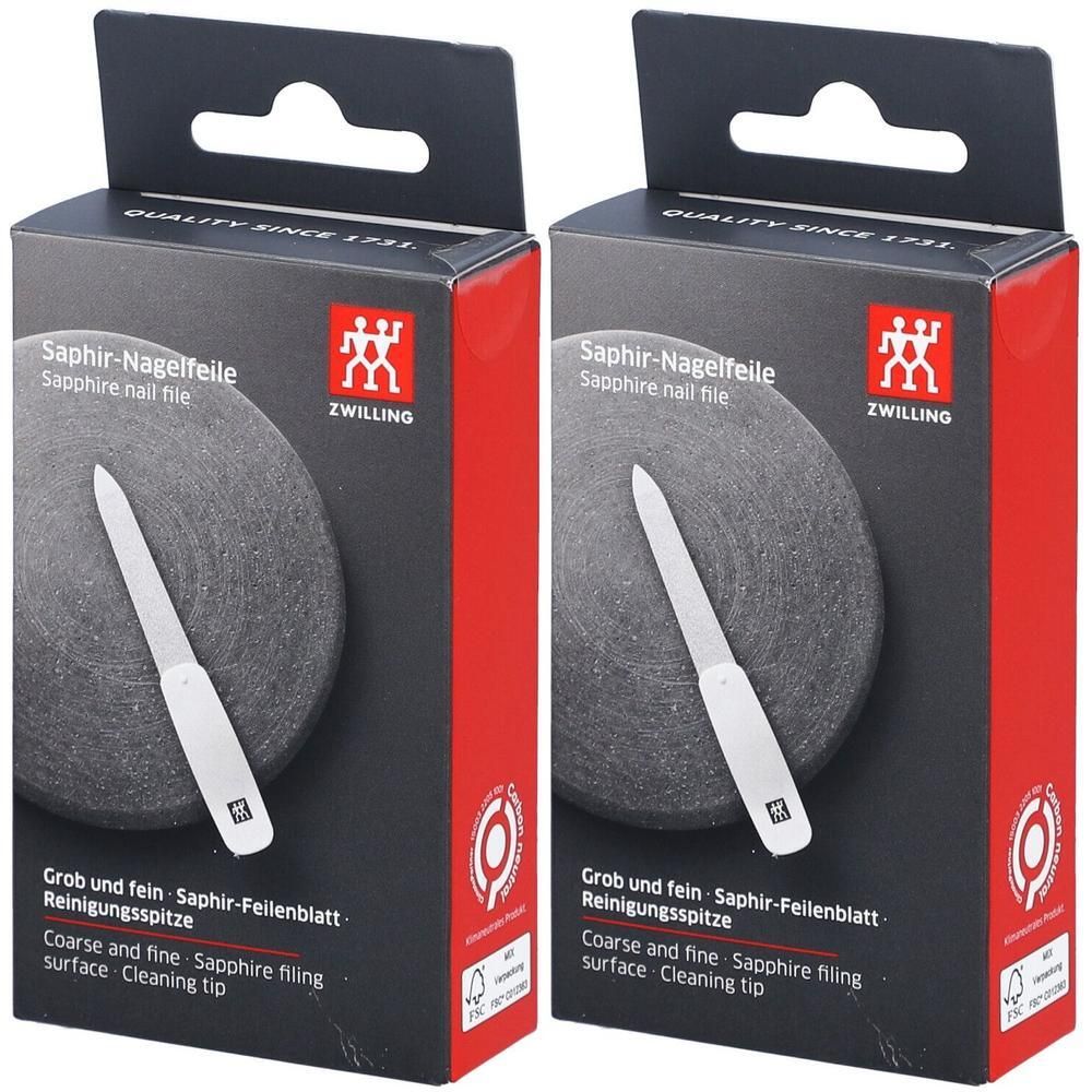 Zwilling Saphir-Nagelfeile 9 cm ergonomisch 2x 2x1 St