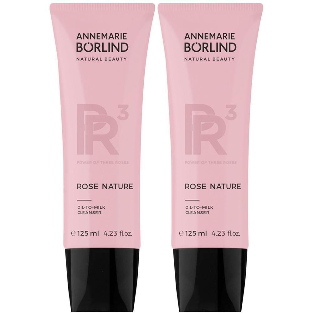 Börlind Rose Nature Oil-to-Milk Cleanser 2x 2x125 ml Milch