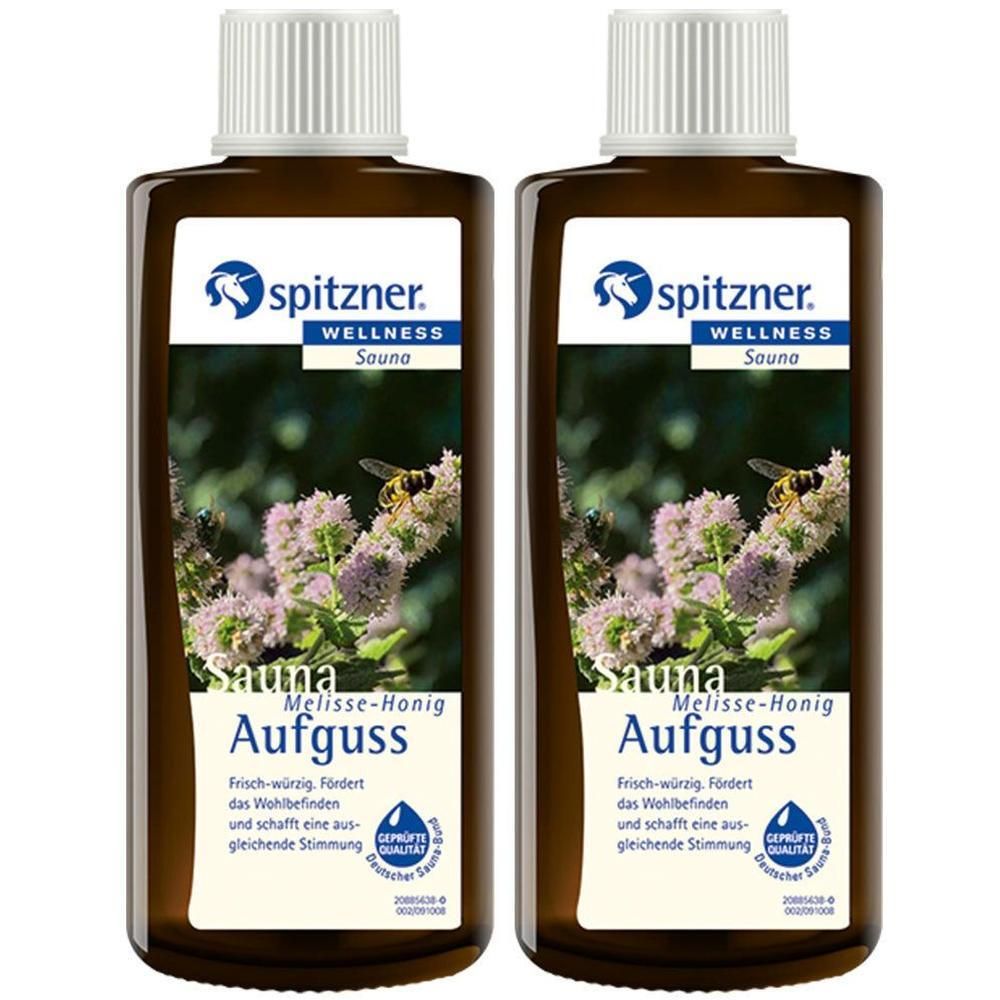 Spitzner Saunaaufguss Melisse Honig Wellness 2x 2x190 ml Konzentrat