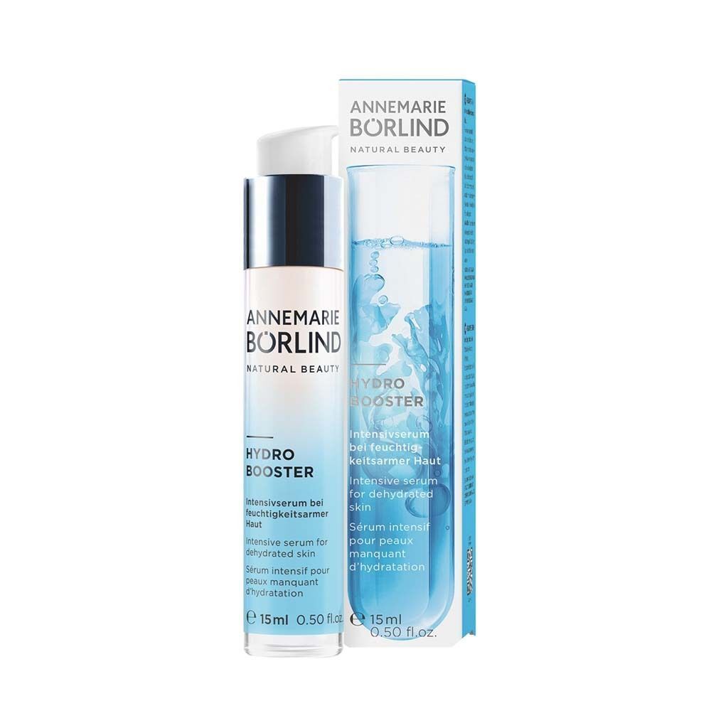 BÖRLIND SHOT Hydro Boost Konzentrat mit Verpackung. Produkt und Verpackung mit Produktinformationen.