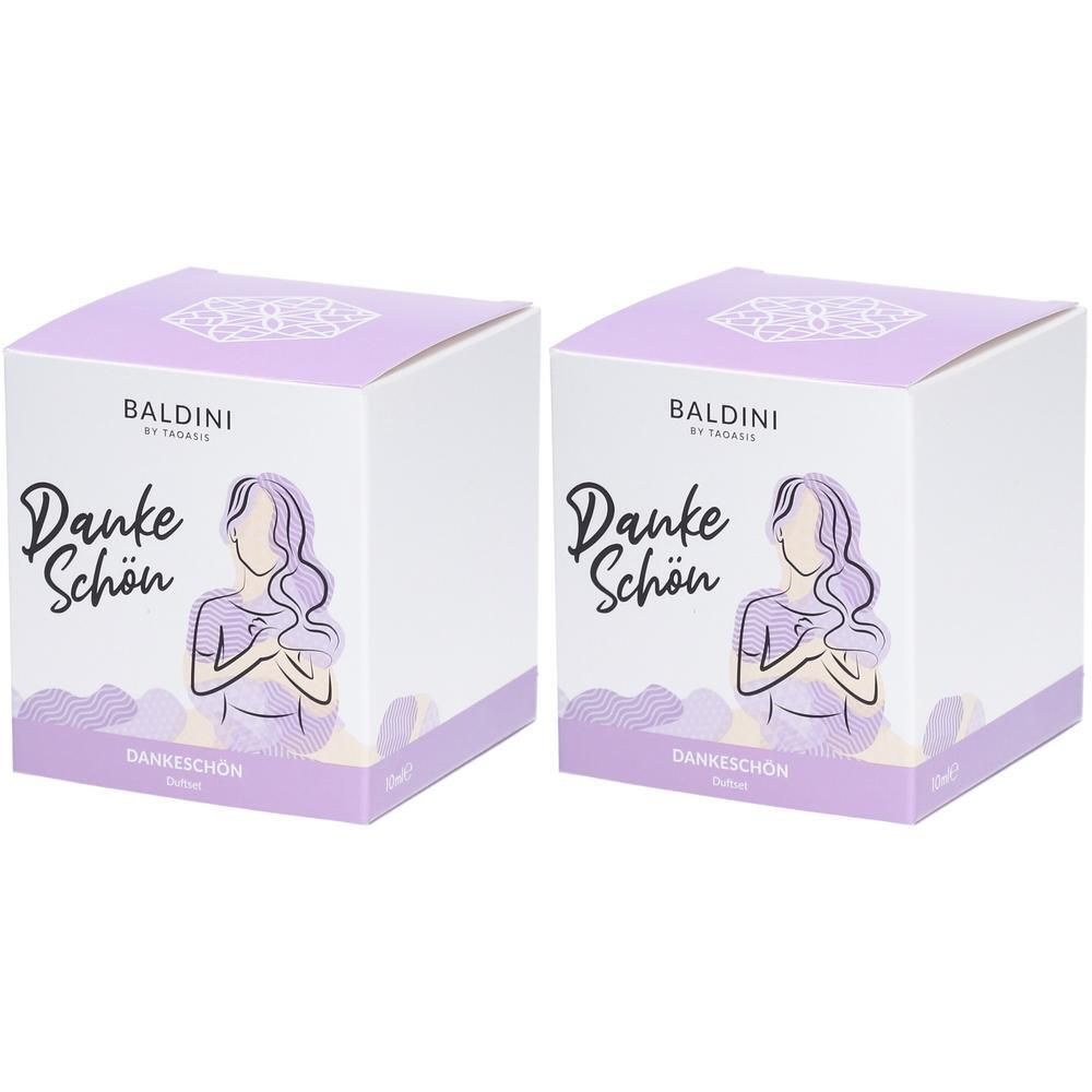 Baldini Dankeschön Duftset Öl & Vase 2x 2x1 St Kombipackung