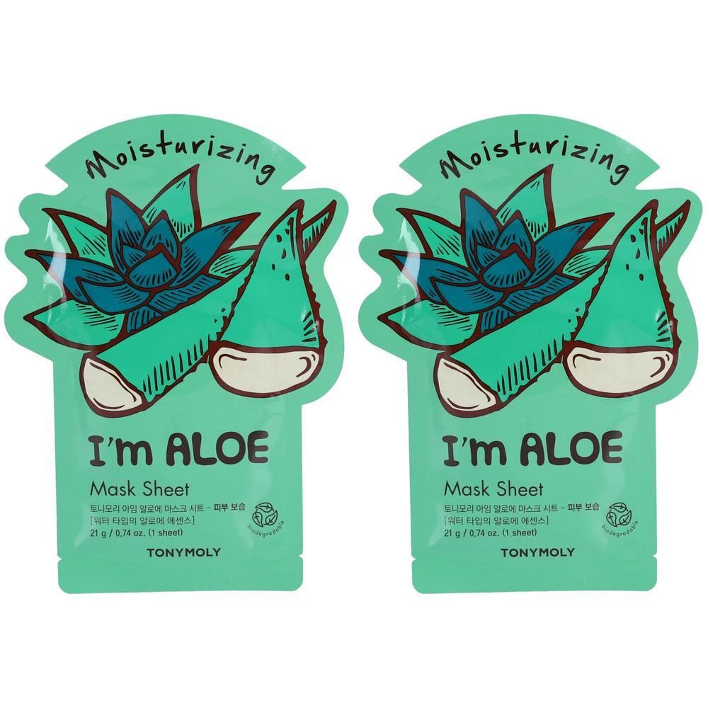 I'm Aloe Mask Sheet 2x 2x1 St Gesichtsmaske