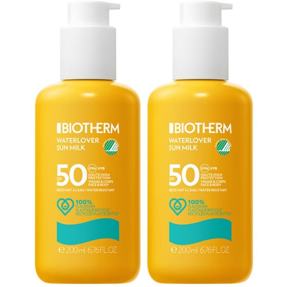 Biotherm Waterlover Sonnenmilch LSF 50 2x 2x200 ml Milch