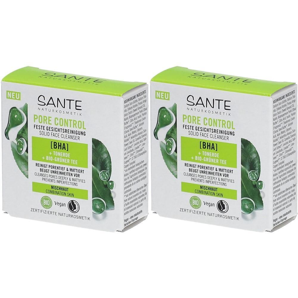Pore Control feste Reinigung BHA & grüner Tee 2x 2x60 g Seife