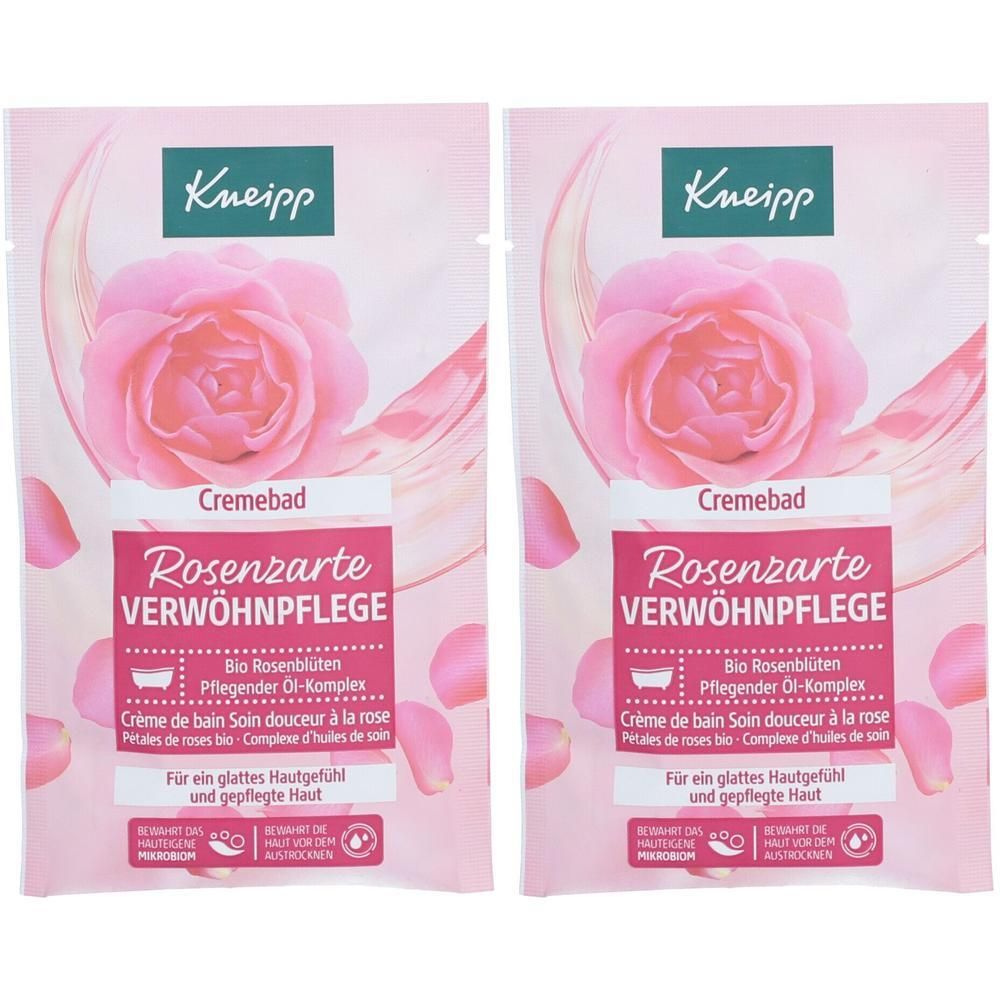 Kneipp Cremebad Rosenzarte Verwöhnpflege 2x 2x50 ml Bad