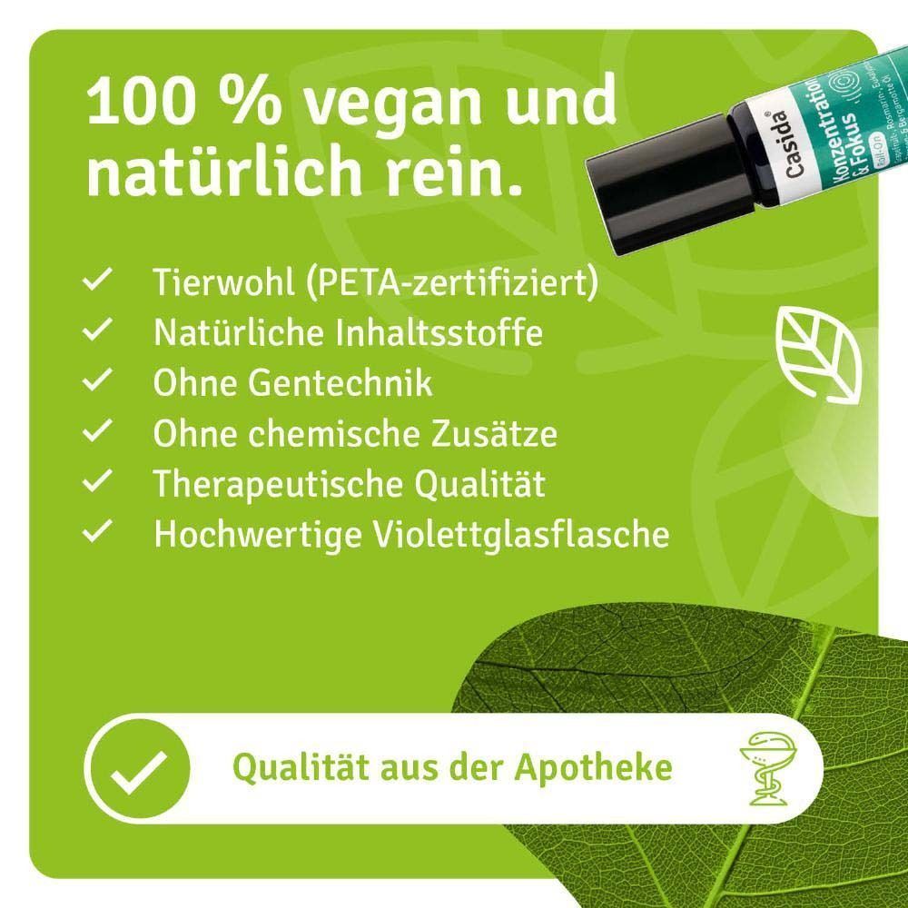 Text mit Vorteilen des Roll-On. Vorteile: Tierwohl, natürliche Inhaltsstoffe, ohne Gentechnik, ohne chemische Zusätze, therapeutische Qualität.