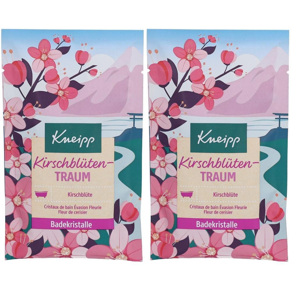 Kneipp Badekristalle Kirschblüten Traum 2x 2x60 g Salz