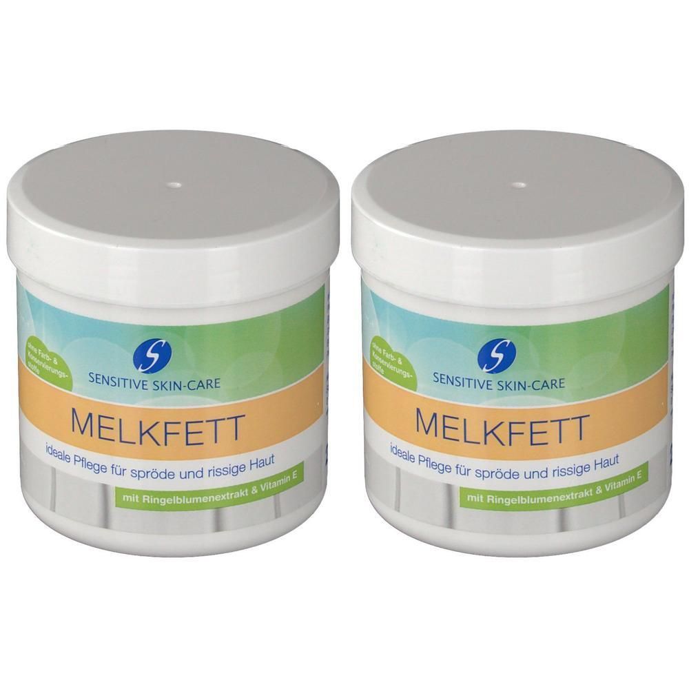 MELKFETT+RINGELBLUMENEXTRAKT+Vit.E Sens.Skincare 2x 2x250 ml Creme