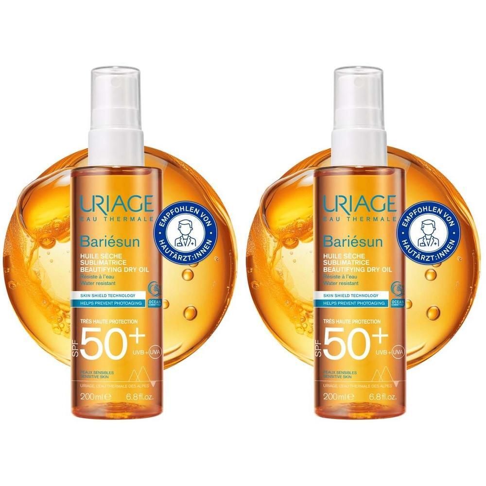Uriage Bariesun Trockenöl Pump-Spray SPF 50+ 2x 2x200 ml Spray