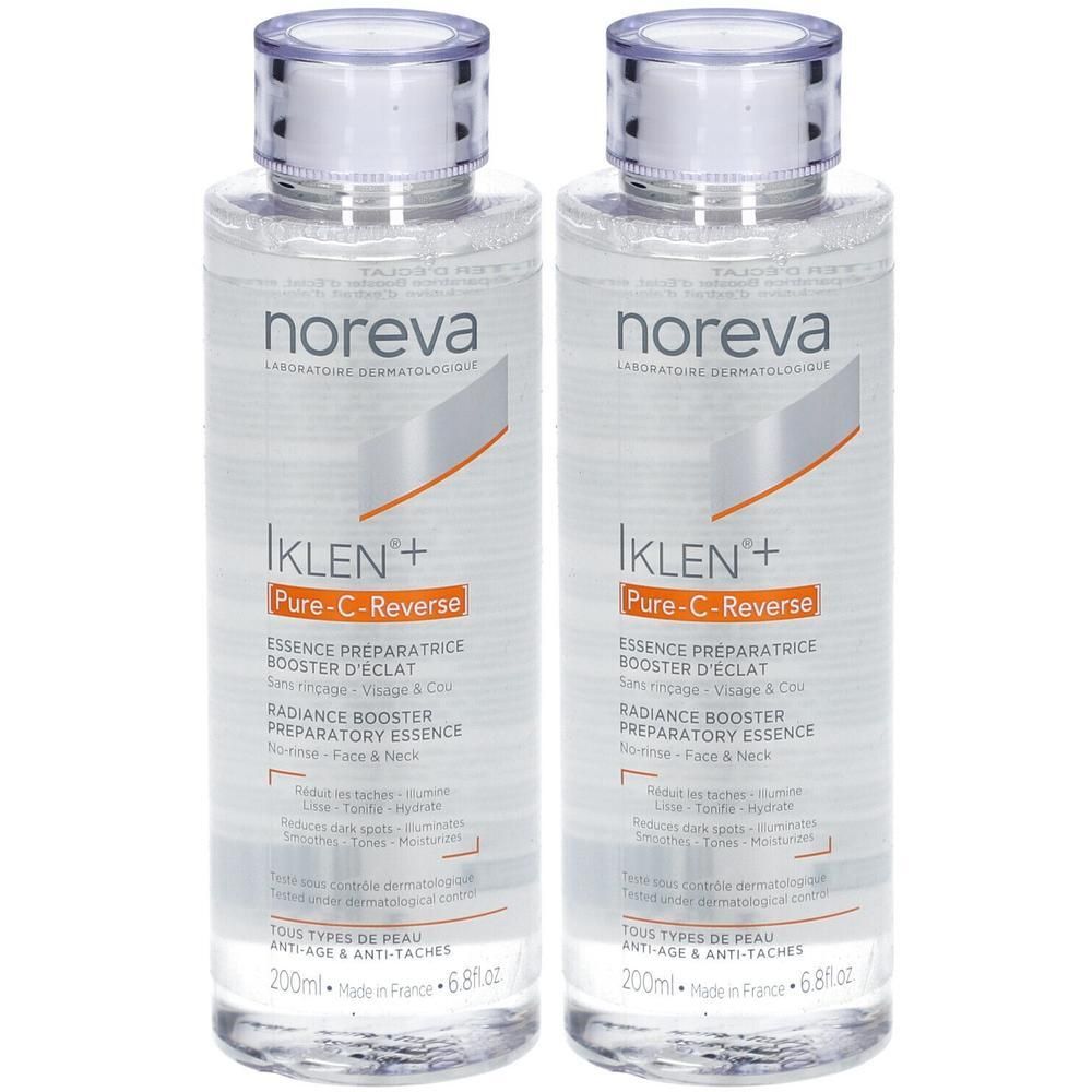 Noreva Iklen+ Pur C Reverse Essenz mit Glykolsäure 2x 2x200 ml Lösung
