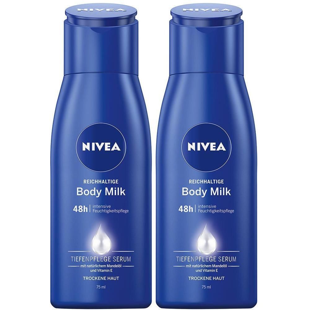 Nivea Body reichhaltige Milch 2x 2x75 ml