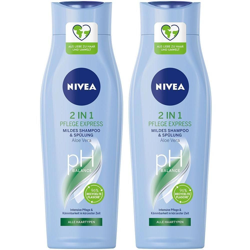 Nivea Shampoo 2in1 Pflege Express 2x 2x250 ml