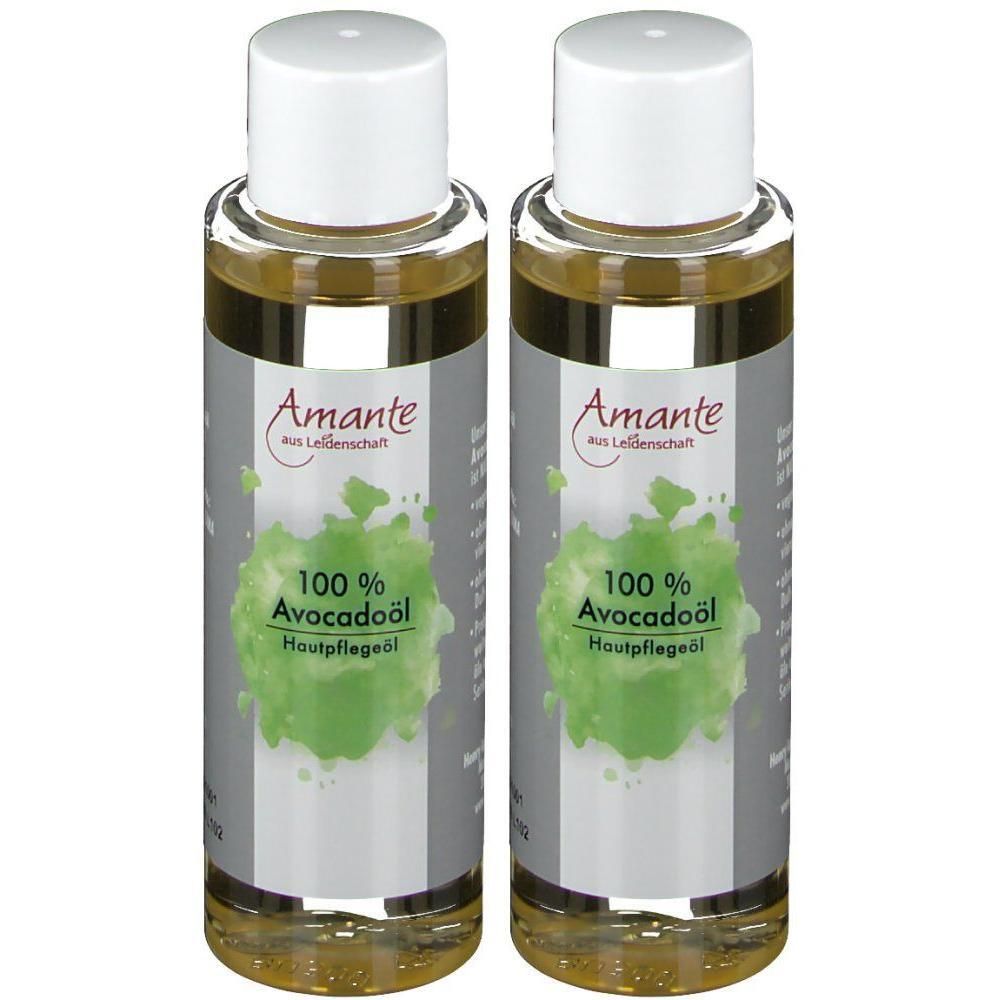 Avocadoöl 100% rein Hautpflegeöl Amante 2x 2x100 ml Öl
