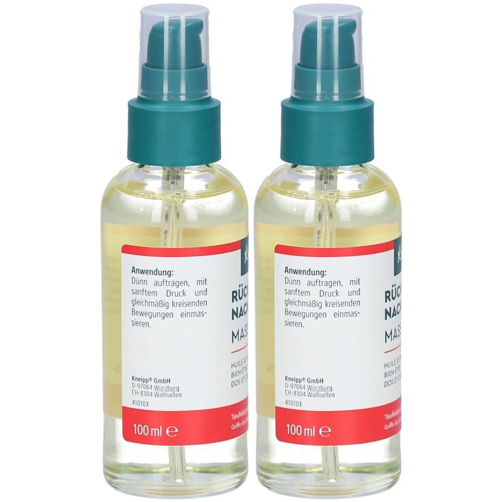 Kneipp Massageöl Rücken & Nacken Wohl 2x 2x100 ml Öl