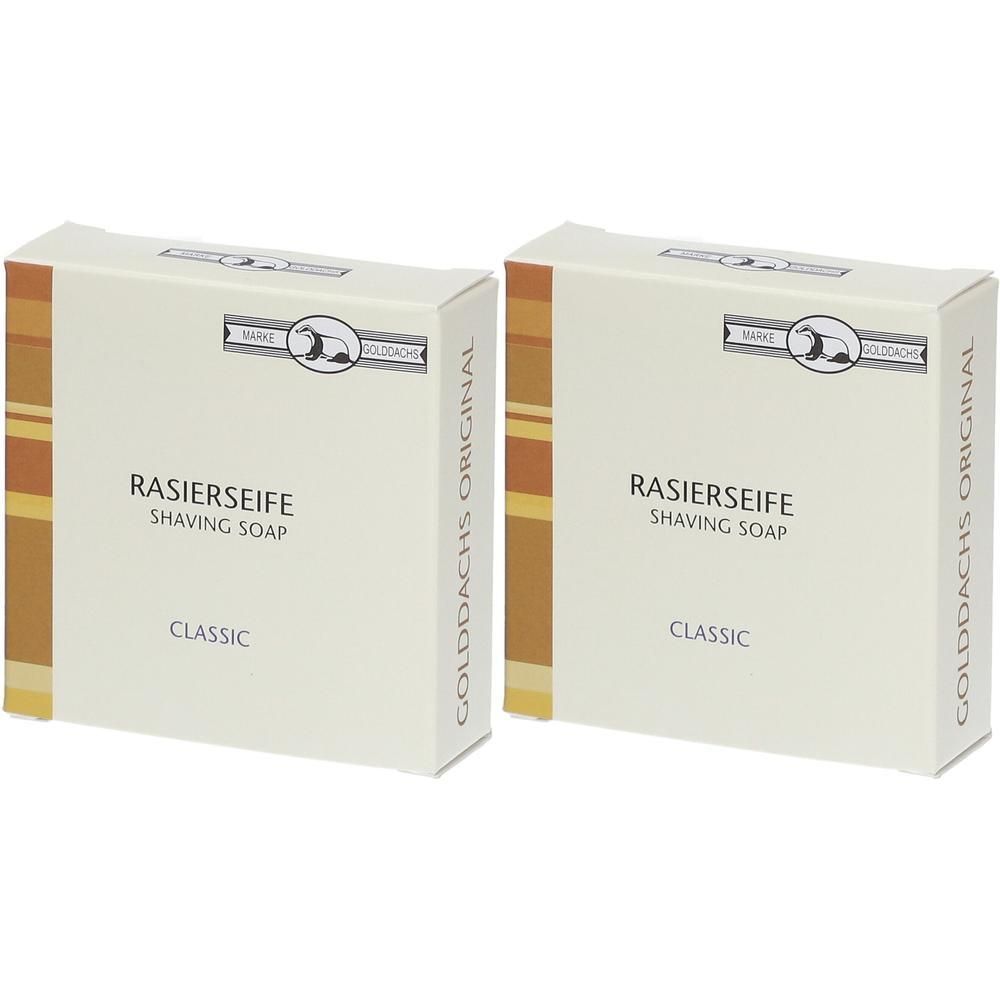 Rasierseife Classic in Aludose Golddachs 2x 2x1 St Seife