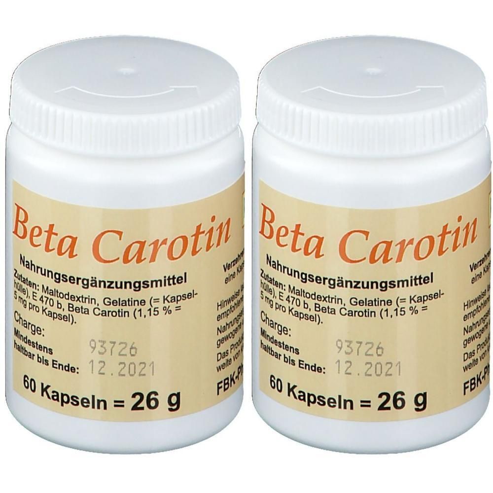 Beta Carotin Kapseln 2x 2x60 St