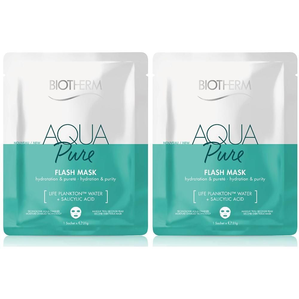 Biotherm Aqua Super Mask Pure Tuchmaske 2x 2x35 ml Gesichtsmaske