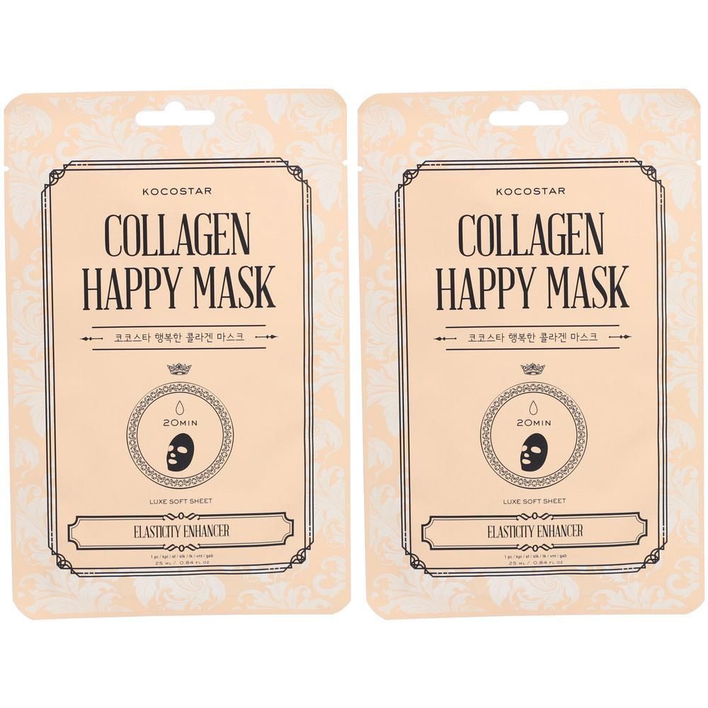 Kocostar Collagen Happy Mask 2x 2x1 St