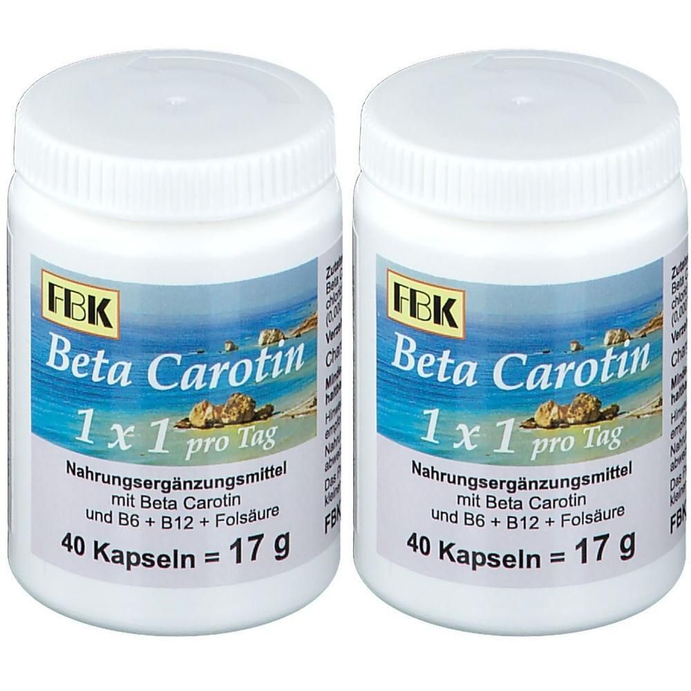 Beta Carotin 1x1 pro Tag Kapseln 2x 2x40 St